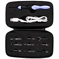 Kireina 9 en 1 Ganchos de Ganchillo con Luces LED Traje de Gancho de Ganchillo con 9 Cabezas Intercambiables Kit de…